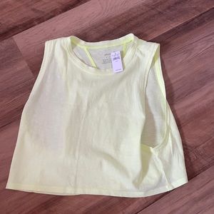Yellow crop top- never worn (with tags)
